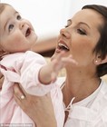 Rebekah with daughter Gigi, now a year old